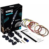 SCRIB3D PRO 3D Printing Pen Set, Design and Prototyping Tool for Creative Professionals, Includes Speciality Plastic Materials, Interchangeable Nozzle Set and DoodlePad