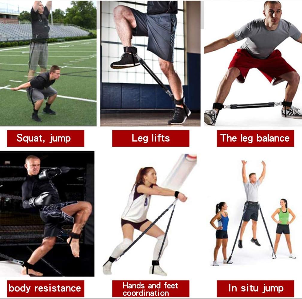Leg Strength and Agility Training Strap System Boxing Resistance Bands for Football Basketball Taekwondo Yoga Boxing Equipment : Sports & Outdoors