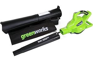 Greenworks 40V Brushless Cordless Leaf Blower (185 MPH /340 CFM) / Variable Speed Electric Vacuum, High Power, Lightweight & 