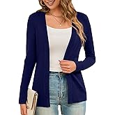 LIENRIDY Women's Cardigans Lightweight Long Sleeve Open Front Sweater Cardigan, S-XL