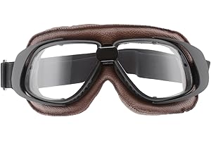 MUXSAM Motorcycle Goggles Vintage Anti Fog Pilot Glasses Dustproof ATV Off Road