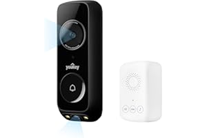 youkey Doorbell Camera Wireless with Chime, No Monthly Fee, 2K Battery Doorbell with Head-to-Toe Video, Package Detection, 2.
