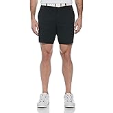 PGA Tour Mens 7” Flat Front Performance Stretch Golf Shorts with Active Waistband
