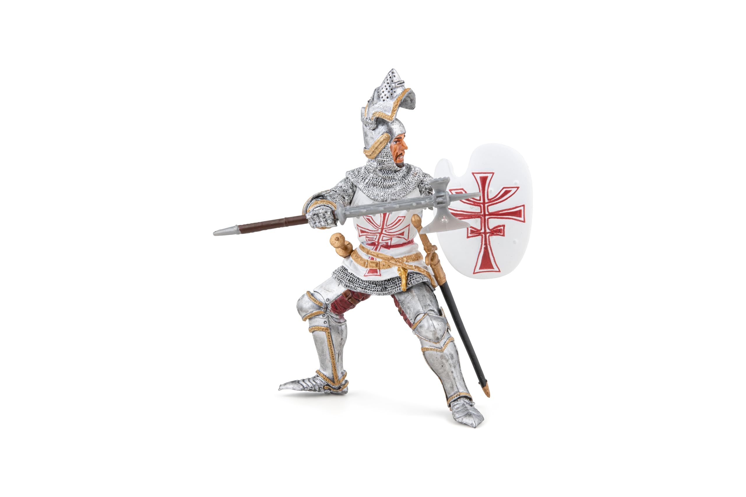 Papo - Realistic Teutonic Knight Figure - Ages 3+ - Fantasy & Medieval Collection - Creative Play Medieval Battle - Gift Idea Toy for Girls and Boys