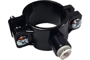 Metpure Water Drain Saddle Valve 1/4" Quick Connect for Under-Sink Reverse Osmosis System