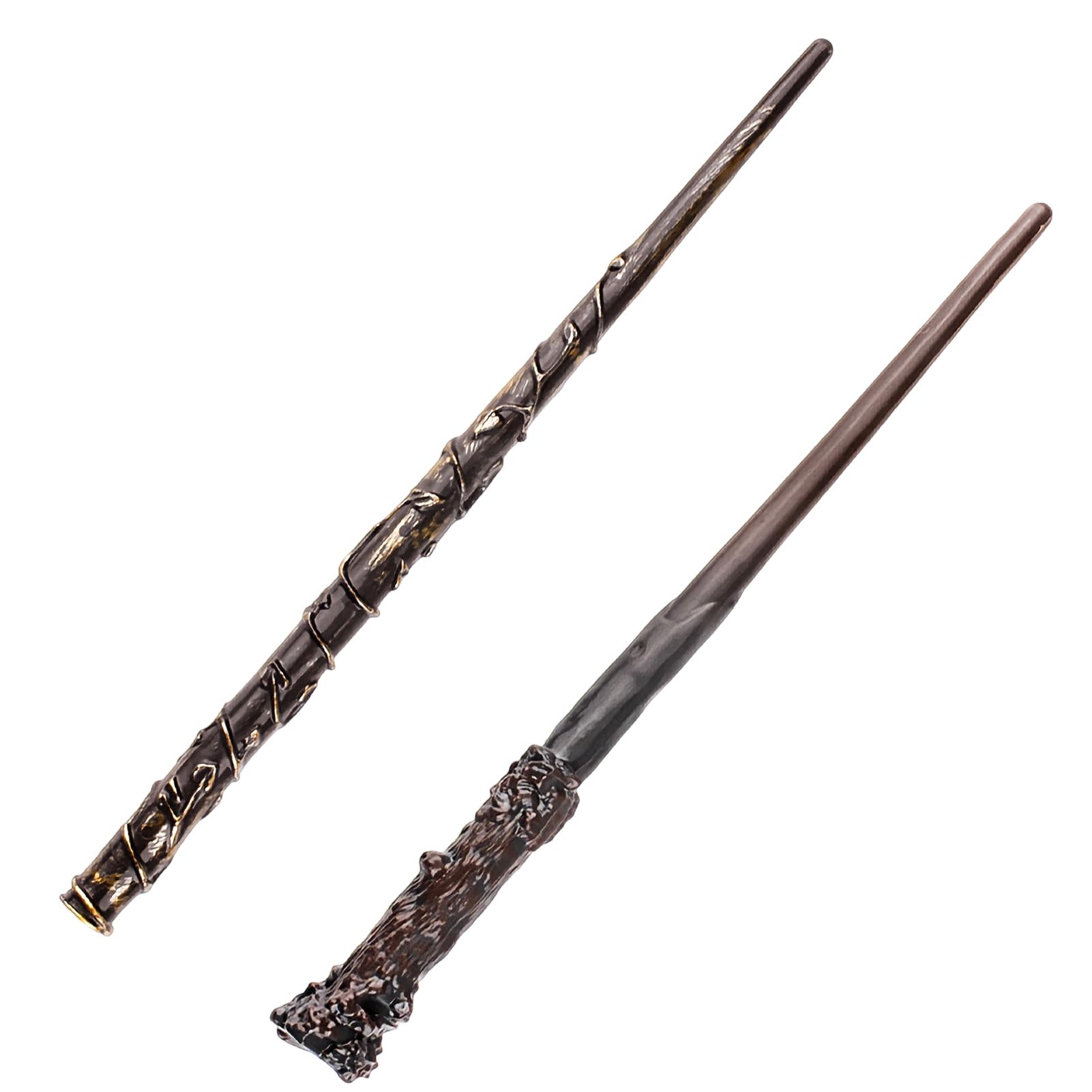 Lotnery Magic Wand, Wizard Wand, 2 PCS Halloween Dress Up Accessory Magic Props, Plastic Magic Wand, Kids Cosplay Wizard Costume Accessory for Carnival, Birthdays