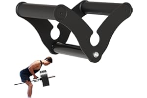 Fitarc Adjustable Width T Bar Row Handle,Landmine Attachment for Barbell,U Clips Gym Landmine Handle V Bar Attachment Exercis