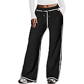 Sweetmoon Wide Leg Sweatpants Women Baggy Women's Tall Straight High Waisted Lounge Pants Workout Loose Lightweight Pockets