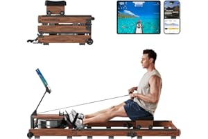KINGSMITH Rowing Machines for Home Foldable, Compact Row Machine, 400LB & 350LB Weight Capacity, Folding Rower Machine with Adjustable Resistance, Data Monitor, App Supported