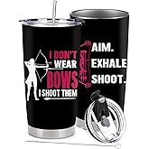 BSHELLOE Archery Gifts for Girl - Gifts for Archery Lover - Stainless Steel Tumbler 20 Oz