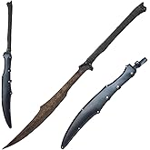 Claymeur Full Tang Carbon Steel Machete Sword with Sheath for Practice, Outdoor Use, Collection-41.3 Inch