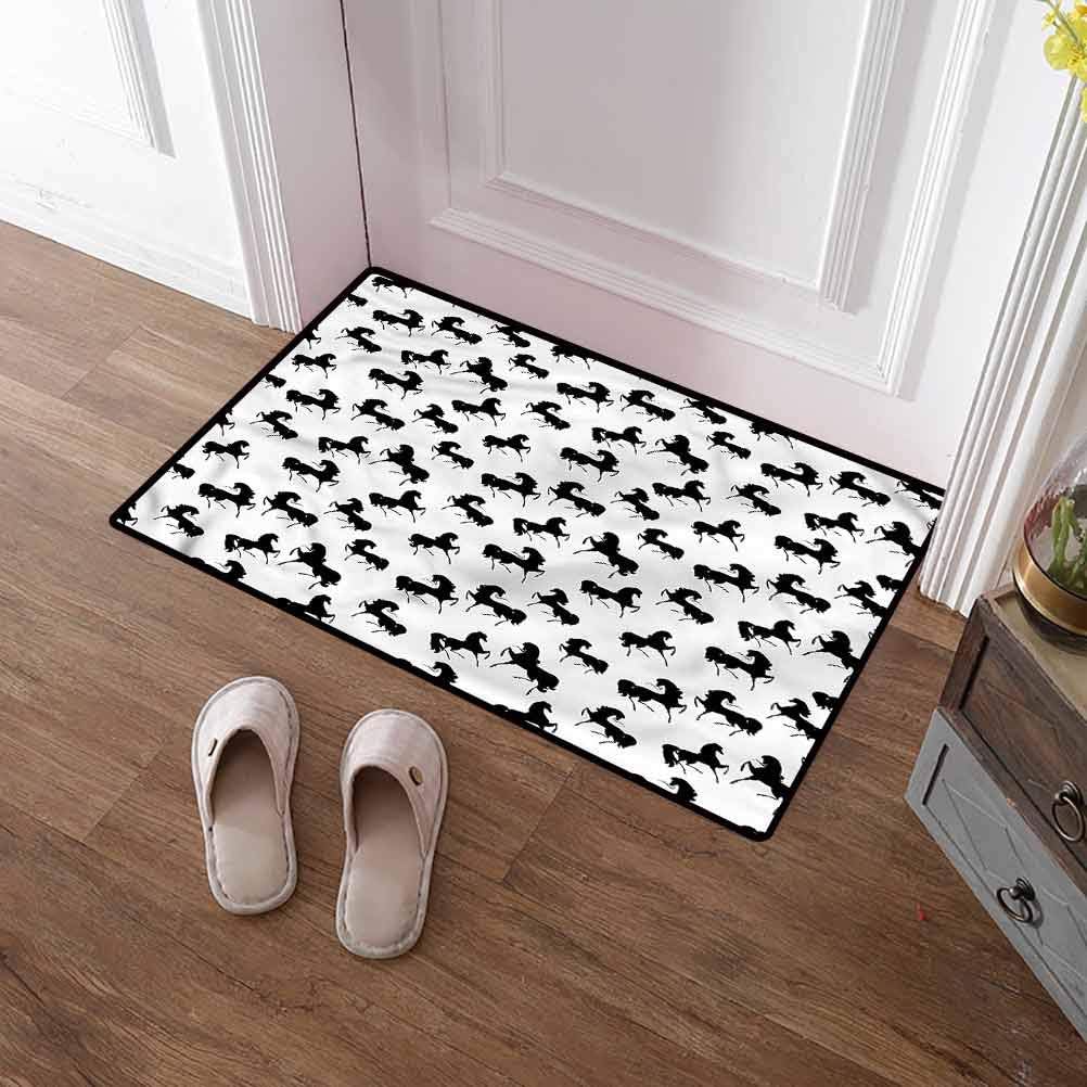 Custom&blanket Large Door Mat Horses Door Mat Waterproof