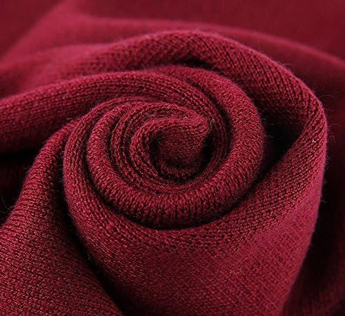 Wool Scarf Male Pure Color Men Scarf Casual Warm Collar , dark red