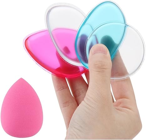 Amazon Co Jp Minao シリコンパフ スポンジパフ メイク用 柔らかい ファンデーション吸わない 弾力 清潔しやすい 水滴形スポンジ 円形 水滴形 葉形シリコンパフ シリコンスポンジ 携帯式 多機能 ５個セット ホーム キッチン