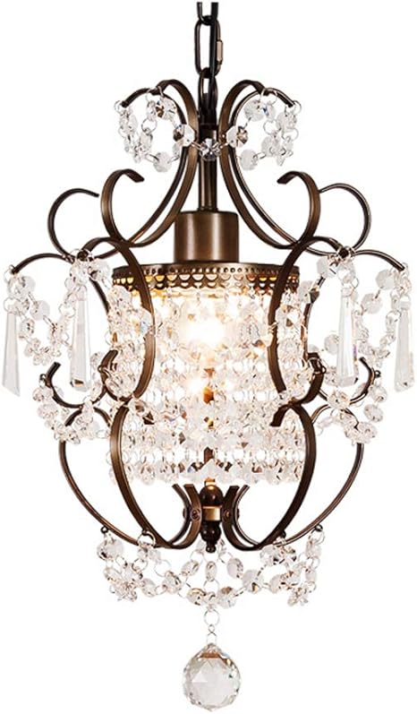 Tuls Lighting Tuls 63401 Modern Crystal Pendant Light Metal