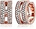 Michael Kors Pave H Huggie Hoop Earrings