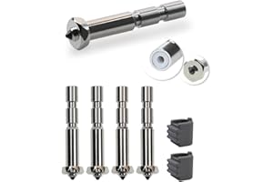 Manolindox 4Pcs 0.8/0.6/0.4MM Hardened Steel Nozzles for Kobra 3 Max/Kobra 3 Max Combo Quick Swap Nozzles, Support 300°C High Temperature, with Silicone Socks 3D Printer Accessories