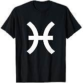 Pisces Symbol Zodiac Sign Horoscope T-Shirt
