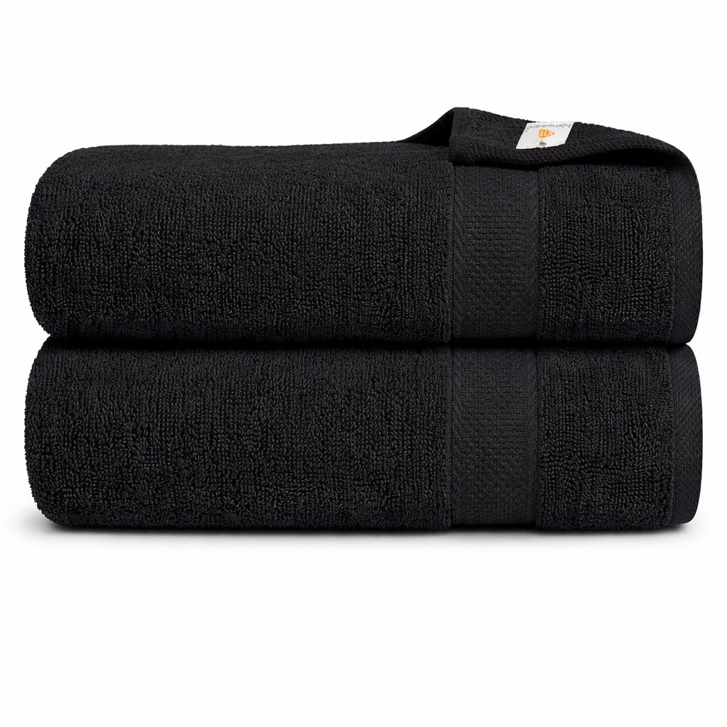 X11 Bath Towel - Large Bath Towels Set of 2, 100% Egyptian Cotton Bath Towel Sets, Highly Absorbent Bath Sheets, Bathroom Towels - Quick Dry Bath Towels Large (75x145cm)