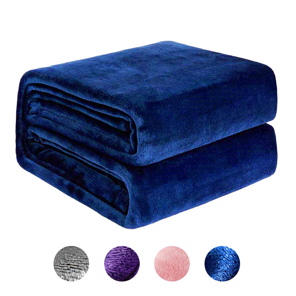 NEWSHONE Flannel Fleece Blanket King Size Bedspread— Cozy Soft Light Warm Luxury Bed Blankets for Sofa Couch Multipurpose All-Seasons Microfiber Blanket