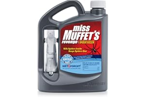 Wet & Forget 803064 Miss Muffet's Revenge Indoor and Outdoor Spider Killer with Attached Sprayer, 64 Fluid Ounces, Ready to Use