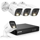 ANNKE 8CH 3K Lite 2MP Wired Security Camera System, No Hard Drive Disk | 4pcs 1080p CCTV Bullet Cams, Smart Color Night Vision, AI Human/Vehicle Detection, IP67 Weatherproof, Outdoor Surveillance
