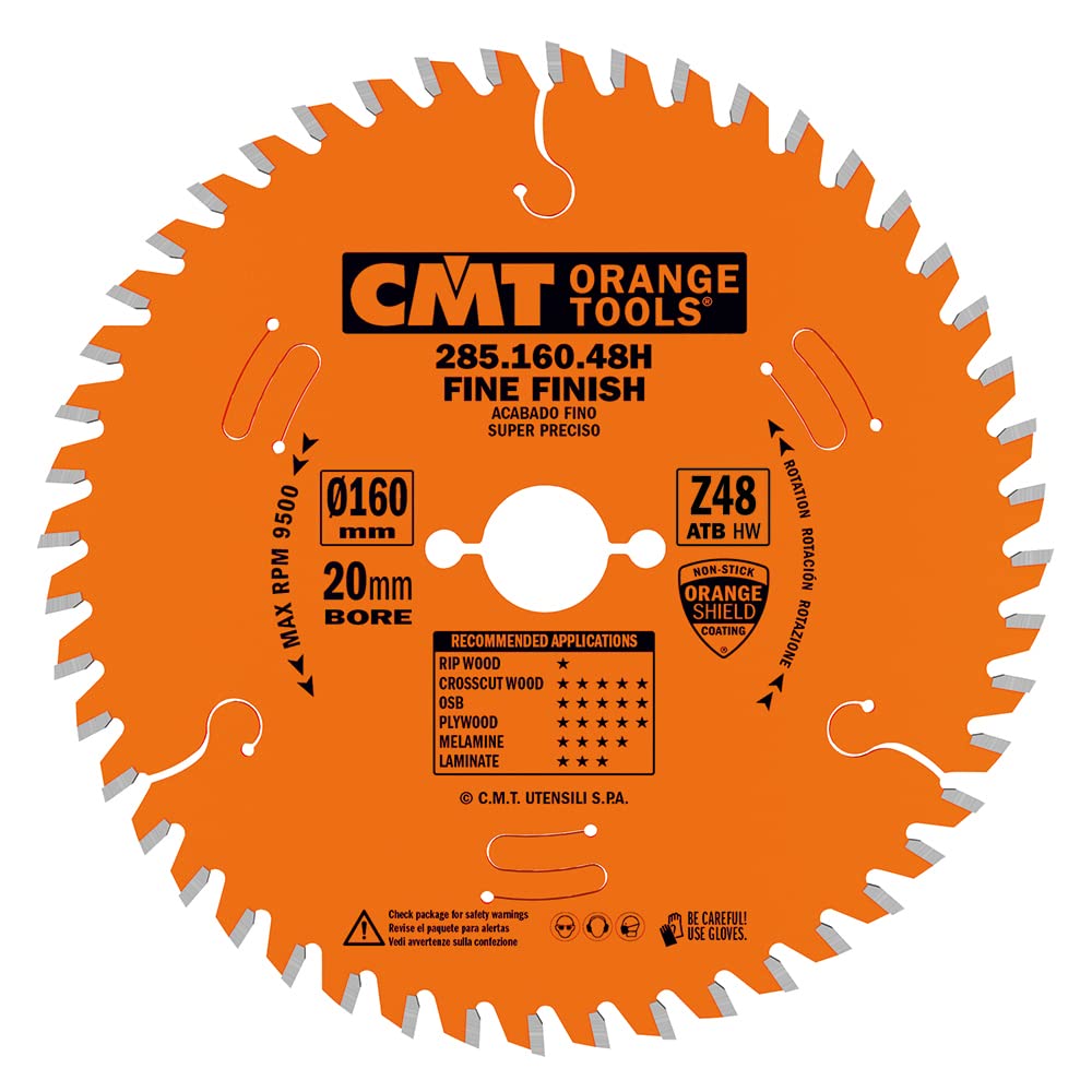 CMT 285.160.48H - Circular Blade for Precision Cut (Industrial Series), Metal/Grey