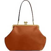 COACH Women's Glovetanned Leather Large Kisslock Frame Bag