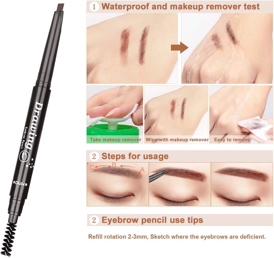 Eyebrow Razor Eyebrow Kit 17PCS with Eyebrow Pencil, Scissor, Eyebrow Brush, Eyebrow Stencil, Tweezers and Eyelash Comb for Women and Men, Maiden and Teenage Girls Grooming Kit: Home Improvement