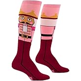 Sock It To Me Nutcracker Women's Knee High Socks, Pink