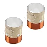 Heyiarbeit 2Pcs 25.5mm/1" Bass Speaker Voice Coil 2