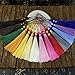 Makhry 100pcs 5 Inch Silky Floss Bookmark Tassels with 2-Inch Cord Loop and Small Chinese Knot for Jewelry Making, Souvenir, Bookmarks, DIY Craft Accessory (Mixed10)