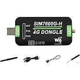 Waveshare SIM7600G-H 4G DONGLE with Antenna with Industrial Grade 4G Communication and GNSS Positioning Peripheral Supports G