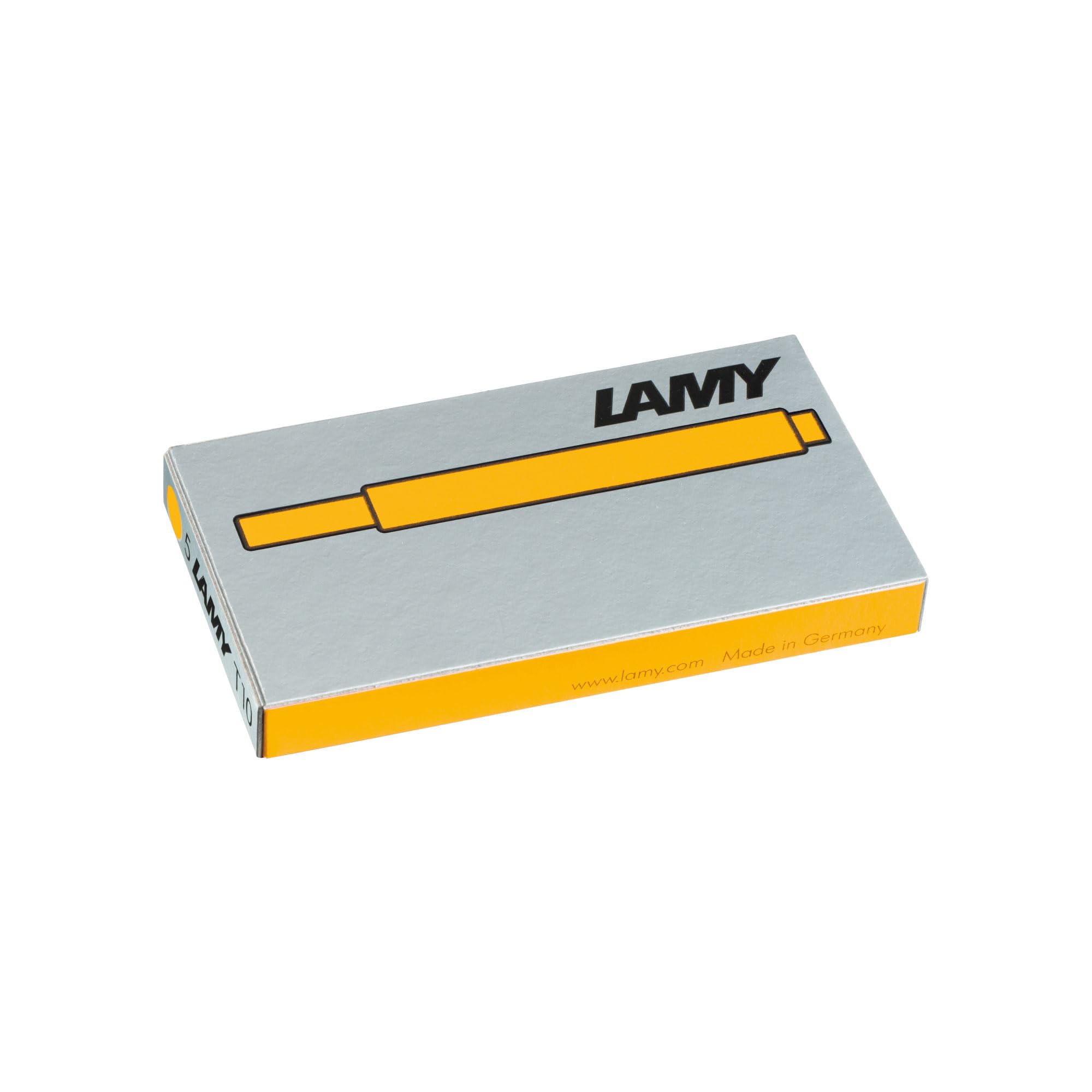 Lamy T10 ink cartridge with large ink supply - large capacity cartridges in mango cartridge fountain pen models - 1 pack