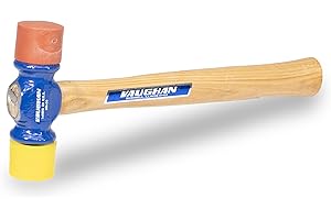 VAUGHAN Soft Face Hammer, American High Carbon Steel Head, 12 oz, Made In The USA, SF12, VN19410
