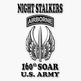 Night Stalkers Airborne 160th SOAR U.S. Army Military Aviation Special Operations Regiment Winged Dagger Insignia Magnet Reusable Car Decal &ndash; Indoor &amp; Outdoor Use &ndash; 5 Inch