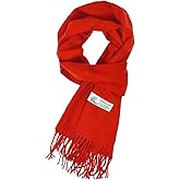 Glory Max Unisex Plain Solid Color Winter Scarf Cashmere Feel Soft Classic 72"x12"