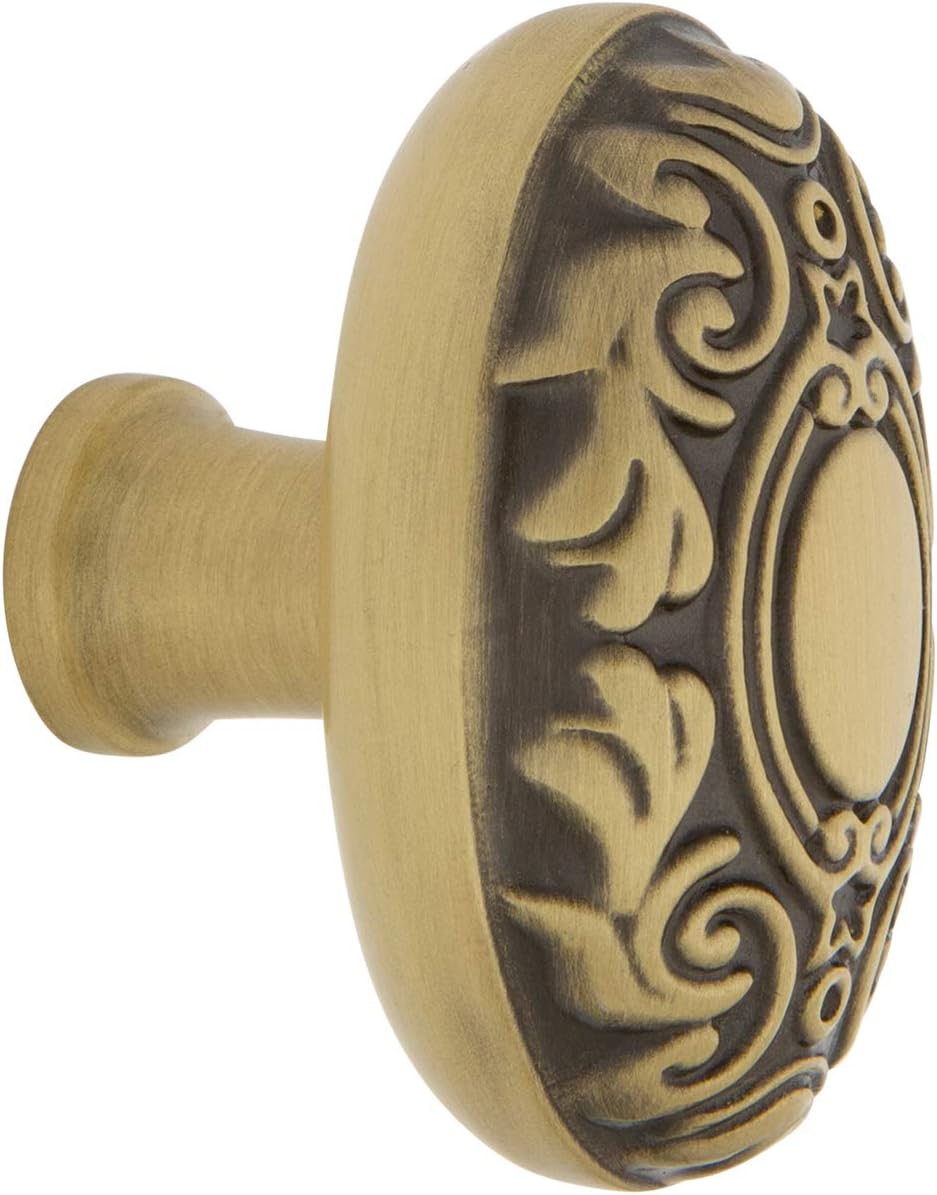 Nostalgic756104 Warehouse Victorian 1 3/4" Cabinet Knob in Antique Brass Hardware