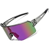 VEWOE Cycling Sunglasses Polarized Baseball Glasses for Men Women, UV400 Sports Sunglasses Softball Running Biking MTB