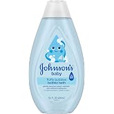 Johnson's Baby Fluffy Bubbles Bubble Bath, No More Tears, 13.6 fl oz | Gently Cleanses Delicate Skin Without Feeling Dry, Hypoallergenic, No Added Parabens, Sulfates &amp; Dyes