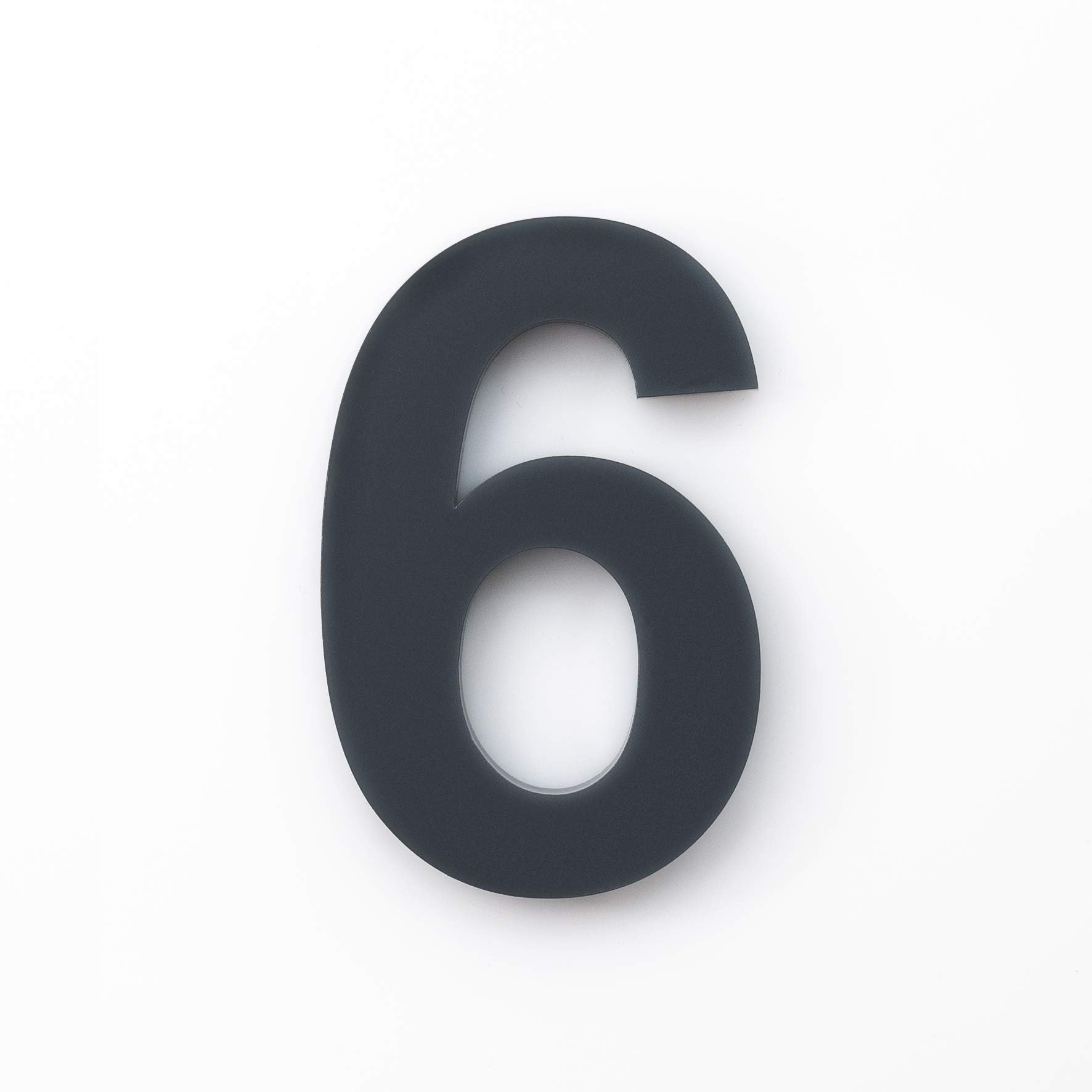 MeinPlexi Z6-20 House Number Acrylic, Anthracite RAL: 7016, one Size