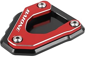 BAIONE Worldmotop Motorcycle Kickstand Pad Extension Foot Pad Replacement for BMW G310GS G310 GS 2017-2021 Side Stand Plate Pad(red)
