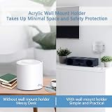 HOLACA Acrylic Wall Mount Holder for TP-Link Deco X20 X55 X60 WiFi 6 Mesh view 2