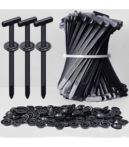 50 Hebillas De Nailon Para Sujetacables, Remaches En Forma D