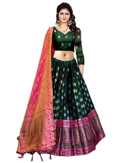 Silk lehenga amazon Outlet