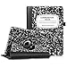 NIRVASENSE iPad Mini 1/2/3 Case - Multiple Angles Stand Case with Smart Cover Auto Sleep/Wake Feature for Apple iPad Mini 1 / iPad Mini 2 / iPad Mini 3, Composition Book Black
