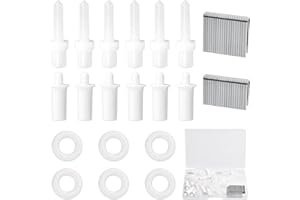 LEONTOOL 85 Pieces Plantation Shutter Repair Kit, Includes Plastic Spring Loaded Shutters Pins, 0.83inch and 0.6inch Metal Ti