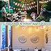 Colored lights Outdoor Globe String Lights with Remote Control, 50 LED Patio lights Waterproof Battery Powered string lights for Xmas Tree Party Patio Garden Wedding, 18 Ft, 8 Lighting Modes, Colored