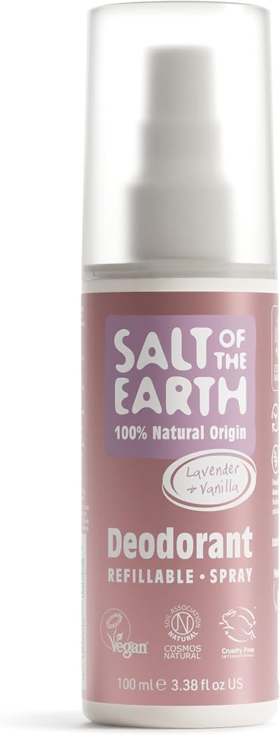 Salt Of the Earth Refillable Natural Deodorant Spray Lavender & Vanilla 100ml