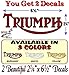 2 TRIUMPH 1950's 1960's 1970's Motorcycle 6.5